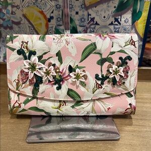 Dolce & Gabbana Pink Floral Clutch